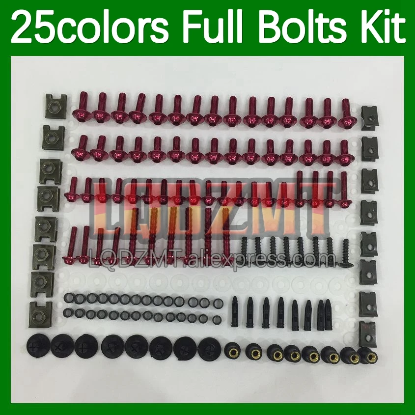 268pcs Body Bolt Full Screws Kit For HONDA CBR250RR MC22 CBR 250RR 1990 1991 1992 1993 94 95 96 97 98 99 Fairing Bolts screw Nut