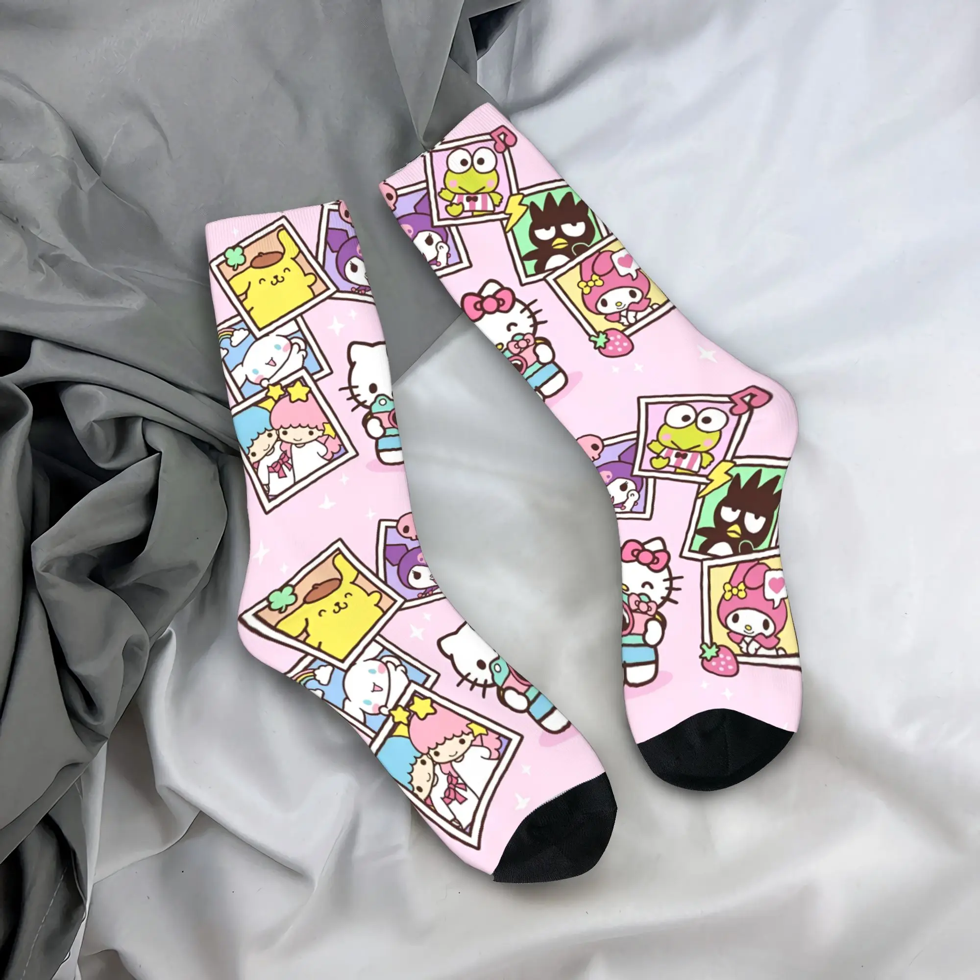 

Наряды Hello Kitty, мужские и женские носки, дышащие носки для скейтборда, хлопок, лучшая идея для подарка