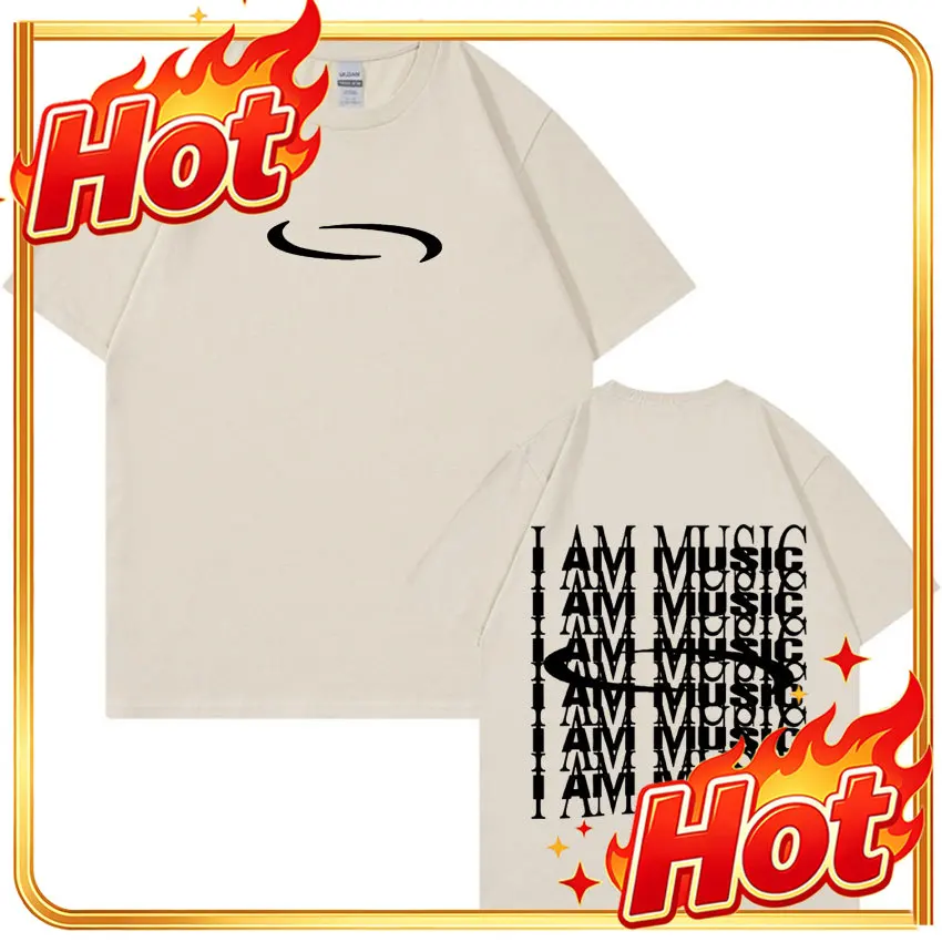 Playboi Carti I AM MUSIC Logo T Shirt Opium Ken Carson Narcissist Tour Rap T-shirts Men Women Fashion Hip Hop Oversized Tees Y2k