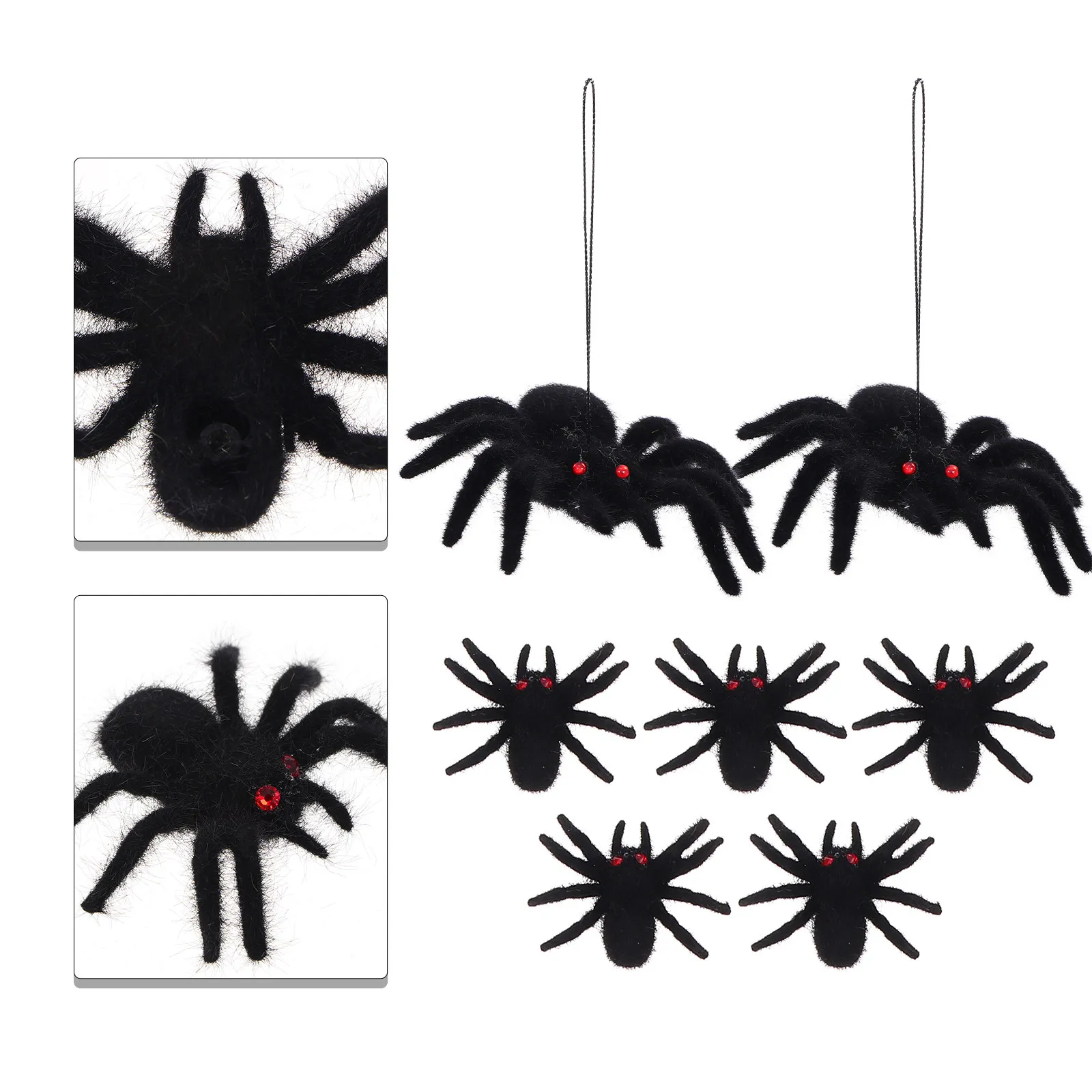lot-de-10-decorations-d'araignees-artisanales-en-flocage-design-realiste-ideal-pour-halloween-les-farces-et-la-decoration-de-scenes-de-fete-accessoires-d'araignees-realistes