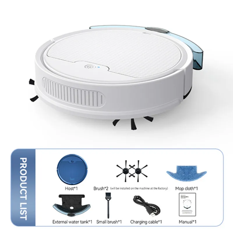 Robot de barrido inteligente 3 en 1, herramienta de limpieza para el hogar y la Oficina, supersilenciosa, con Control remoto Upgrad