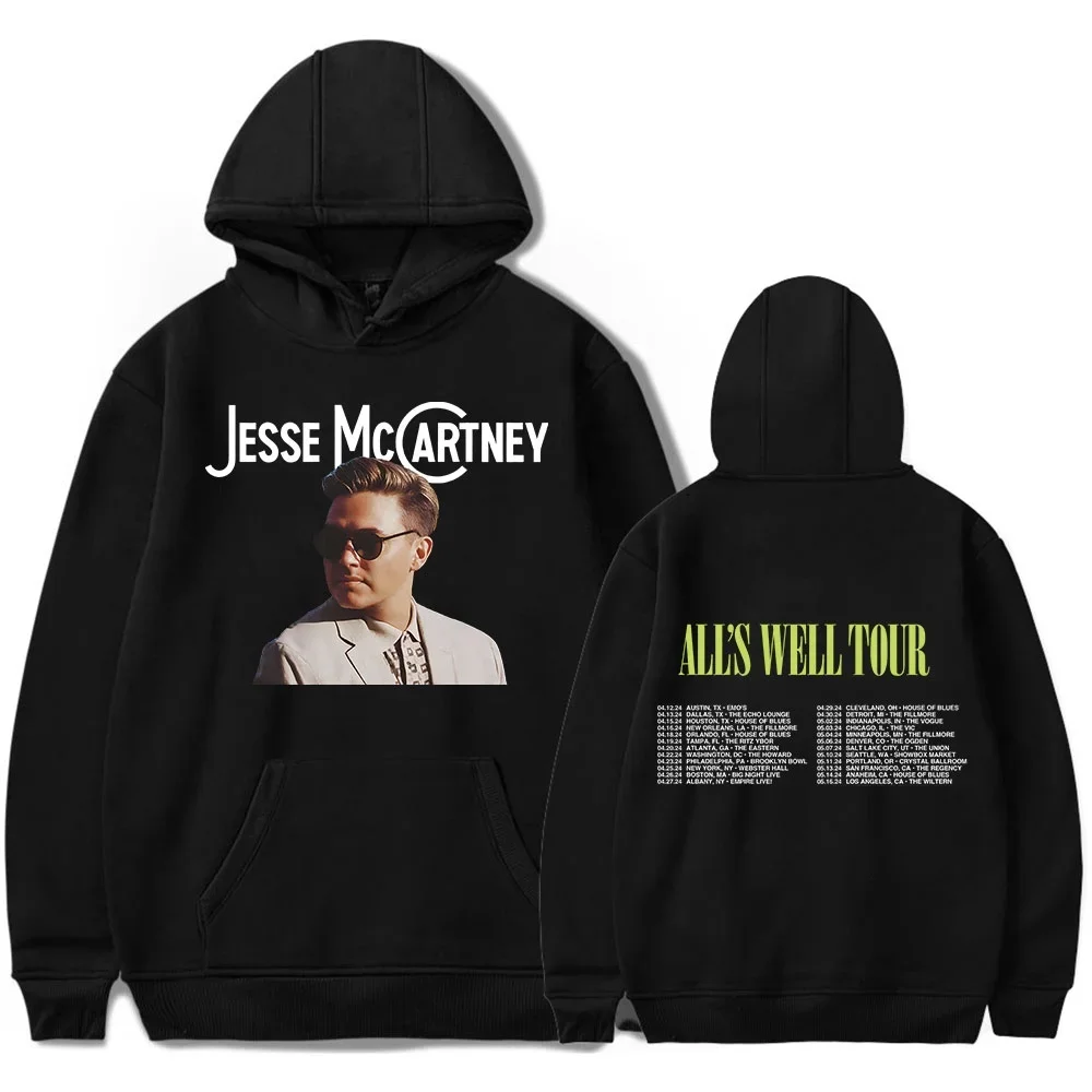 

Толстовка с капюшоном Jesse McCartney Merch All's Well Tour, модный спортивный пуловер унисекс с длинными рукавами