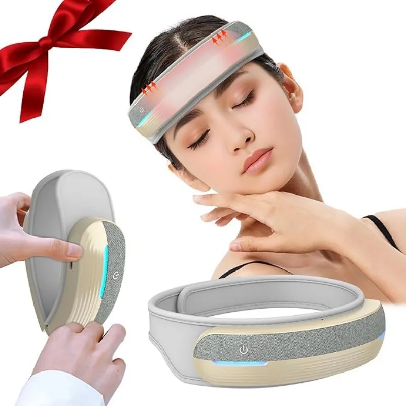 

with Heat & Vibrations 5 Massage Modes Pressure Relief Tension Deep Sleep Relaxation Bluetooth-Capable