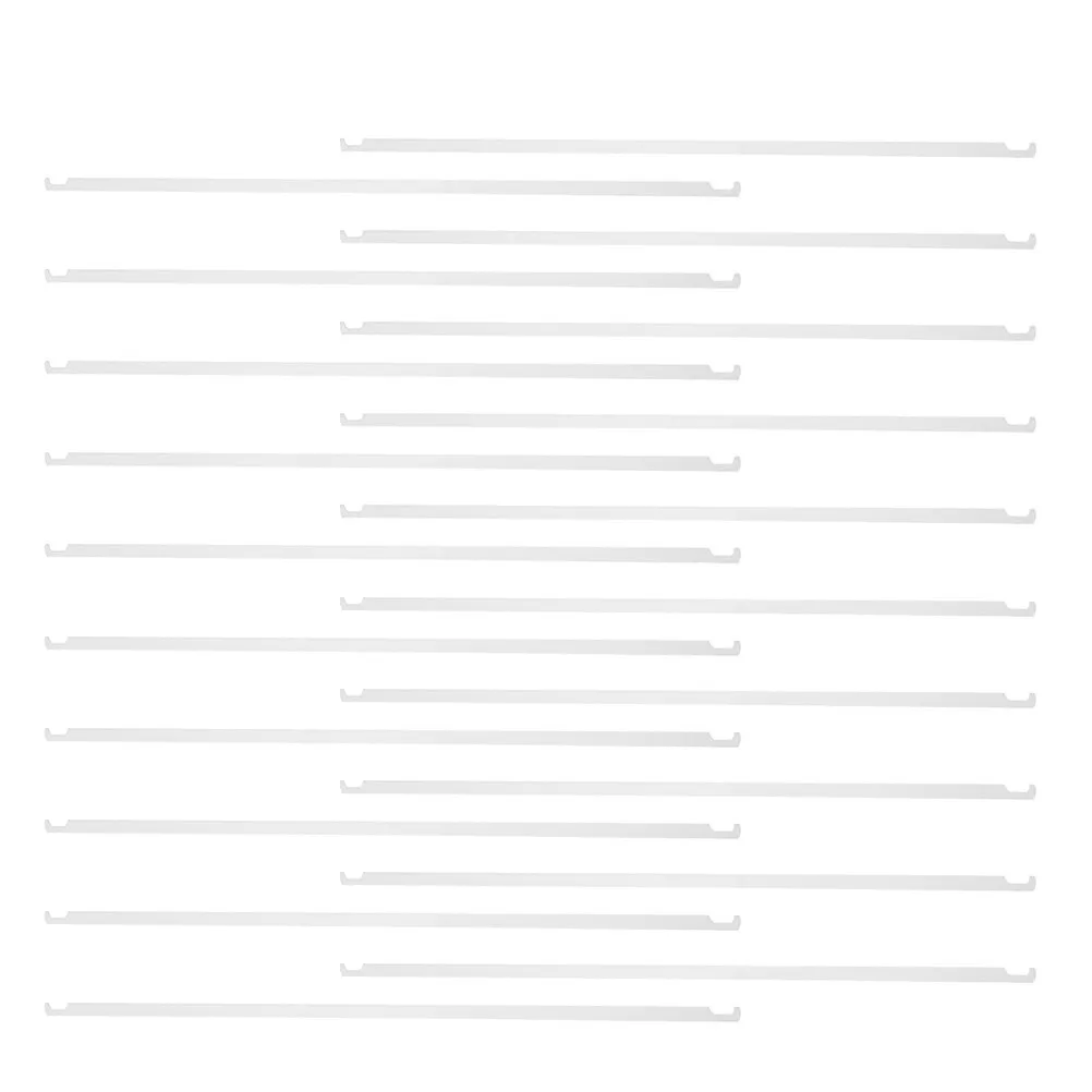 

20Pcs Metal Hanging File Bars with Hooks Sturdy File Divider Rods Quick Access Document Holder for Office School Home Workspace