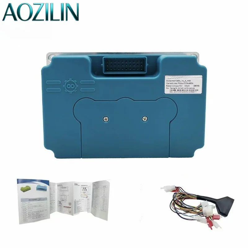 AOZILIN ND72450 Intelligent Sine Wave Brushless Motor Controller 72V 200A Battery Current 450A Phase Current For E-motorcycle