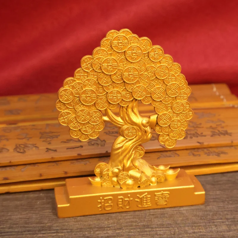 

Gold-Plated Money Tree Fortune Tree Wealth Tree Living Room Office Decoration Shop Opening Gift Decorative Craft