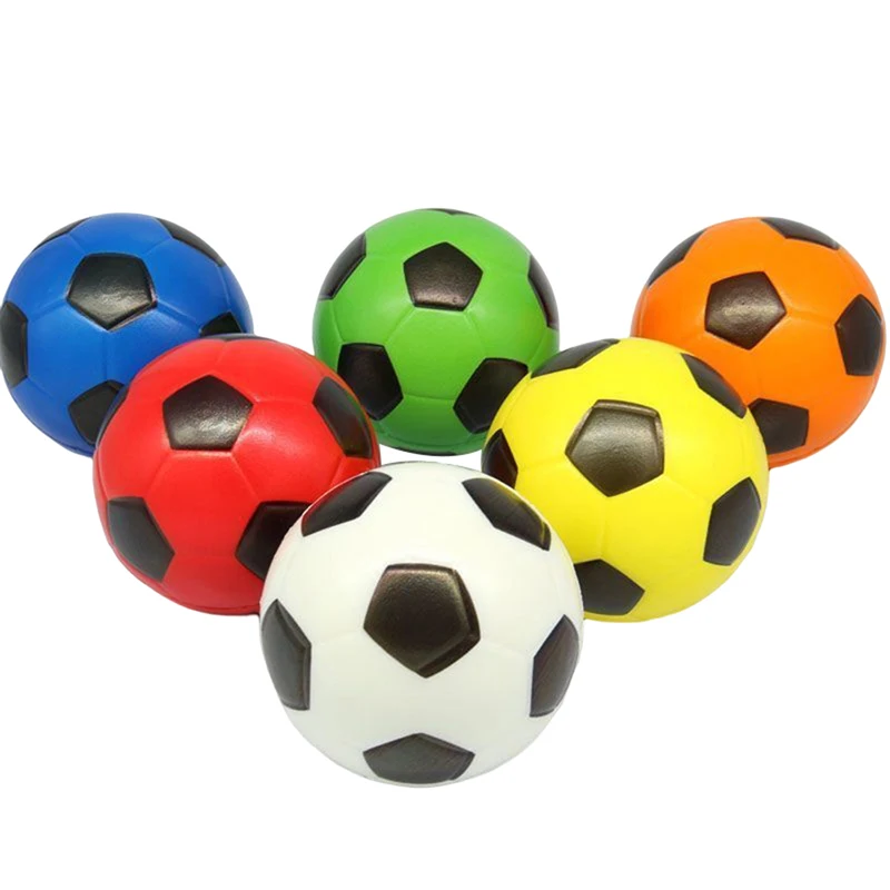 1PC 6.3CM solido morbido palla elastica giocattoli per bambini prima infanzia educazione decompressione giocattoli da calcio digitali casuali nuovo