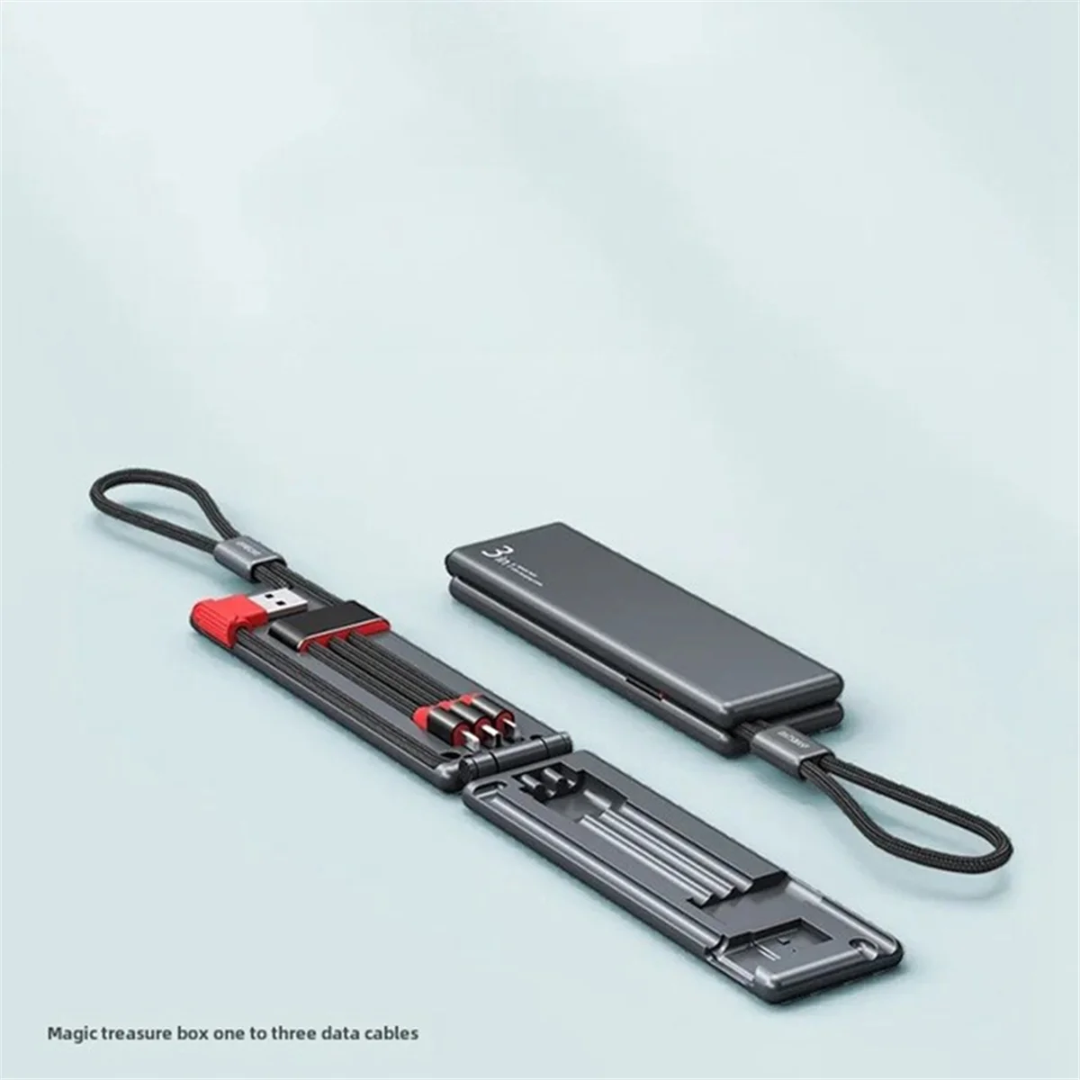 2026 جديد + كابل شاحن محمول واحد إلى ثلاثة ثلاثة في واحد صندوق الكنز كابل بيانات دراجة نارية ملحقات إلكترونية