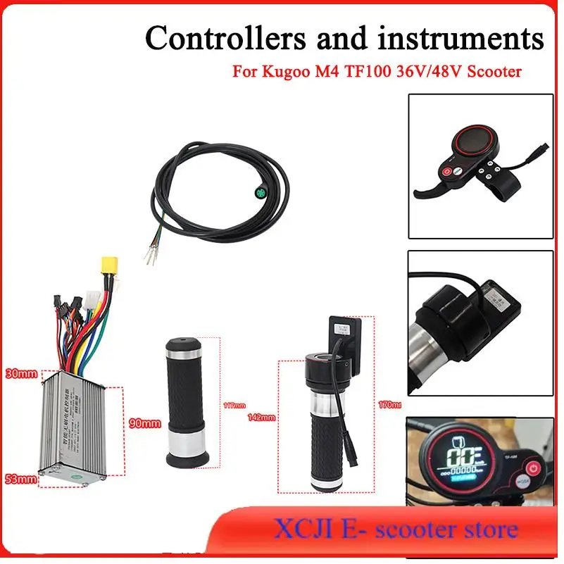 

TF‑100 Instrument Display Panel With USB Charging 6 Pin Communication Speedometer For KUGOO M4 Electric Scooter Kickscooter