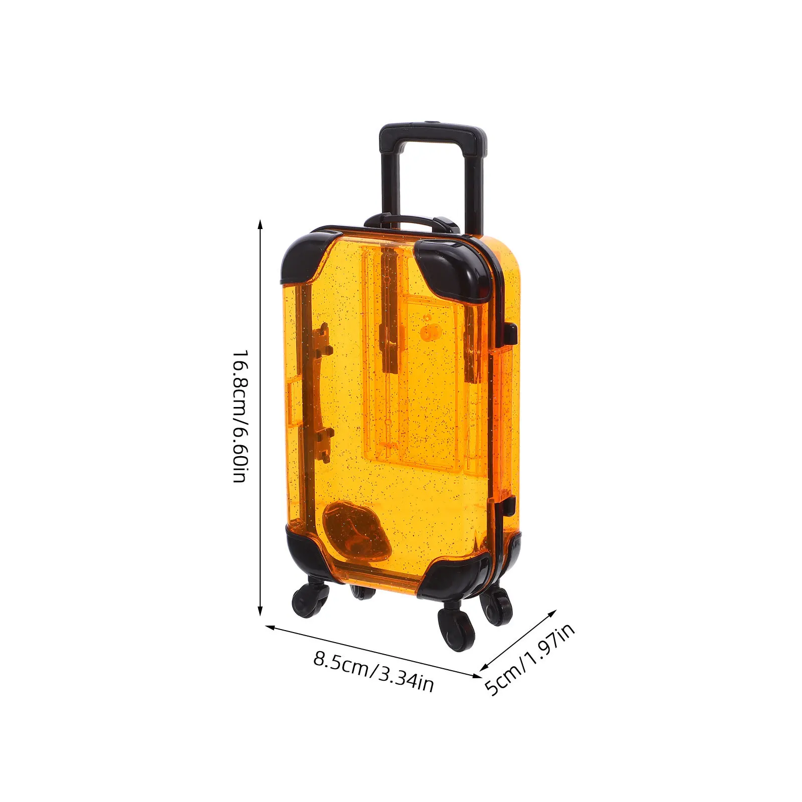 5 قطعة مجموعة حقائب الأطفال الصغيرة محاكاة حقيبة تروللي بعجلات التظاهر اللعب السفر الأمتعة 6.6x3.3x2 لعبة صغيرة حقيبة