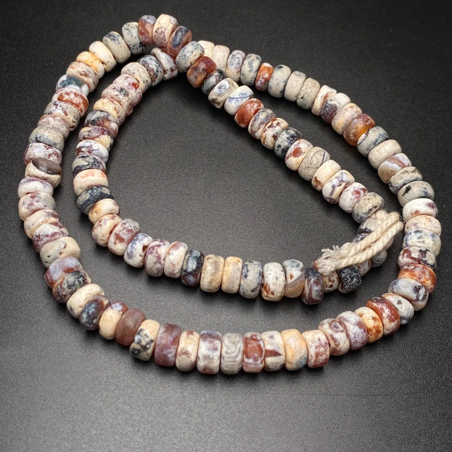 108 Tibetan Buddhism Old Agate Beads Dzi Beads Prayer Handstring Necklaces G4732
