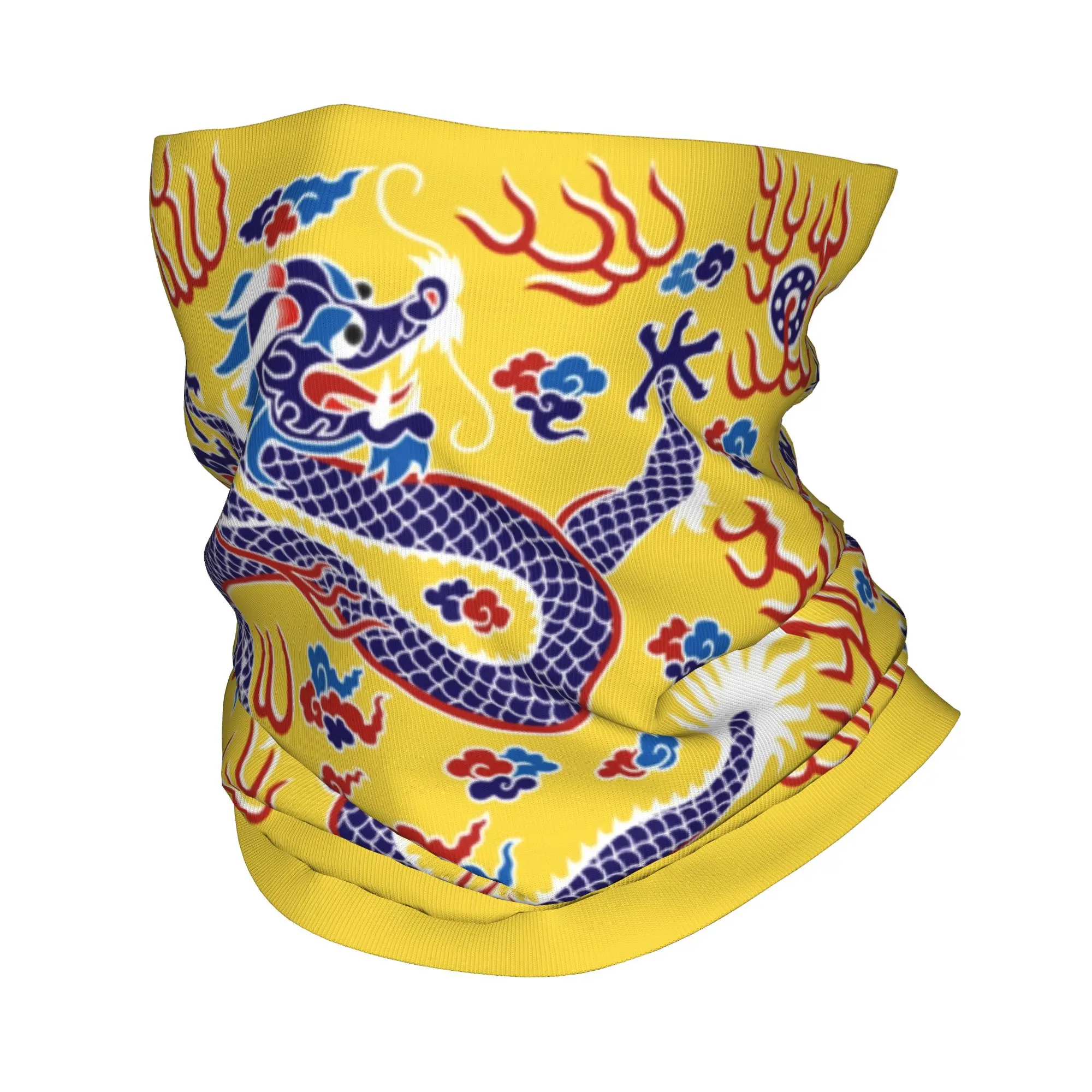 Custom Vintage Chinese Style Dragon Art Bandana Neck UV Protection Face Scarf Cover Women Men Tradition Asian Myth Headwear