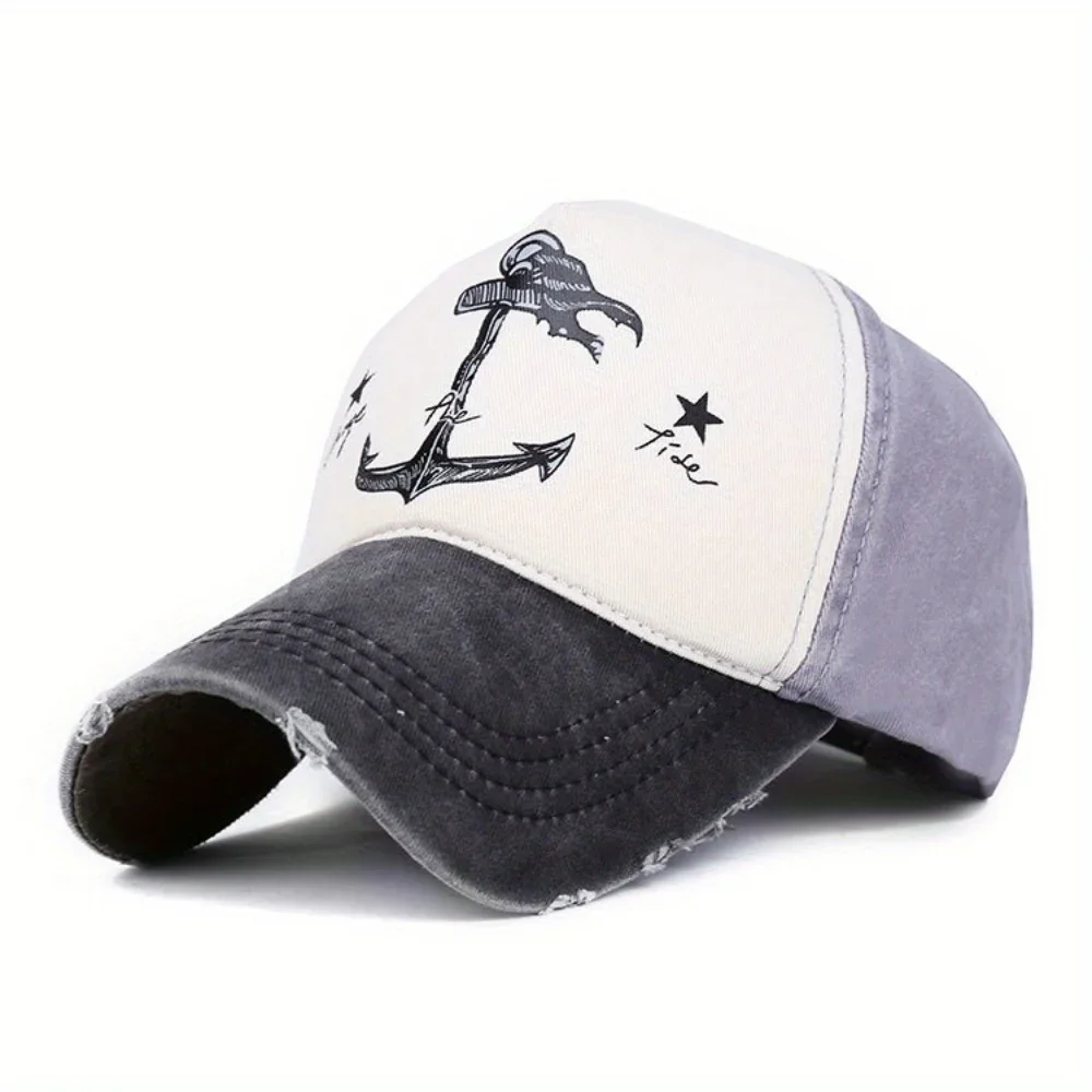 

Cotton Baseball Hats for Men and Women Made Used Anchor Sun Hats Women Beach Gift Boating Yacht