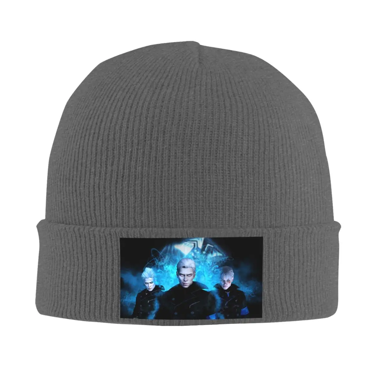 Vergil From The Devil May Cry Series Warm Knitted Cap Fashion Bonnet Hat Autumn Winter Outdoor Beanies Hats for Unisex Adult