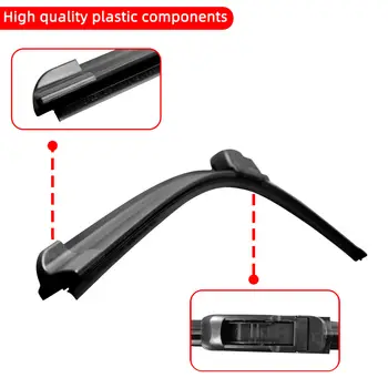 6毫米汽車雨刷片替換條 汽車擋風玻璃橡膠條 雨刷 14、16、17、18、19、20、21、22、24、26、28吋 無框雨刷配件 10 最佳銷售 三葉雨刷片 - №4