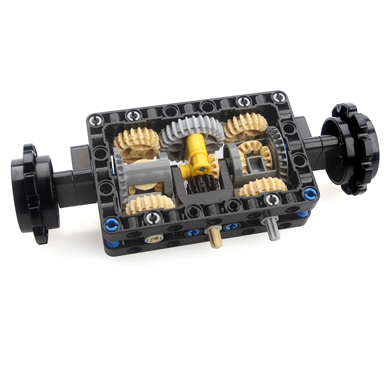 MOC-19788 Tank Remote Control Steering System Gear Differential  Building Block Puzzle Toys Educational Assembling Small Particl