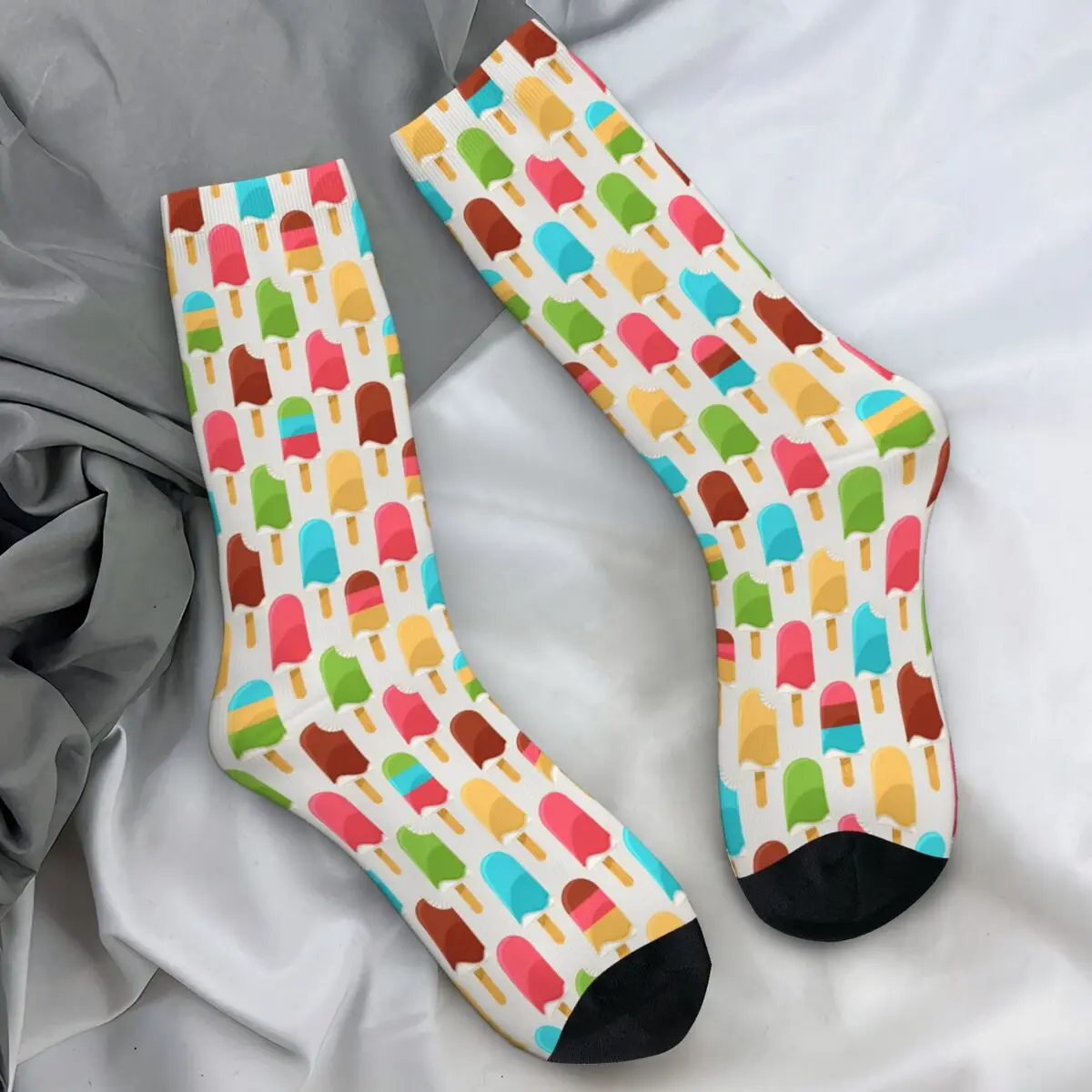 Colorful Ice Creams Socks Spring Stockings Funny Men Quality Socks Design Outdoor Sports Non Slip Socks