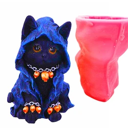 Cat God Silicone Mold Resin Gypsum Aromatherapy Candle Concrete Crystal Dropper Mold Handmade DIY Craft Decoration