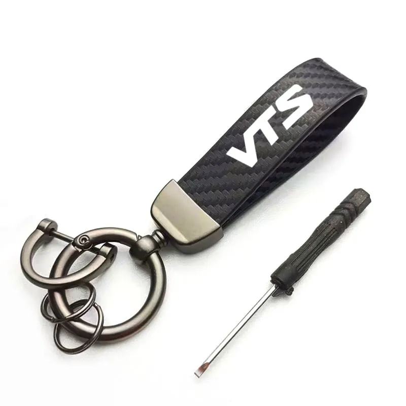 Car Keychain Charm Pendant Fashing Decoration Horseshoe Buckle Simple KeyRing Jewelry Gift For Citroen VTS Auto Accessories