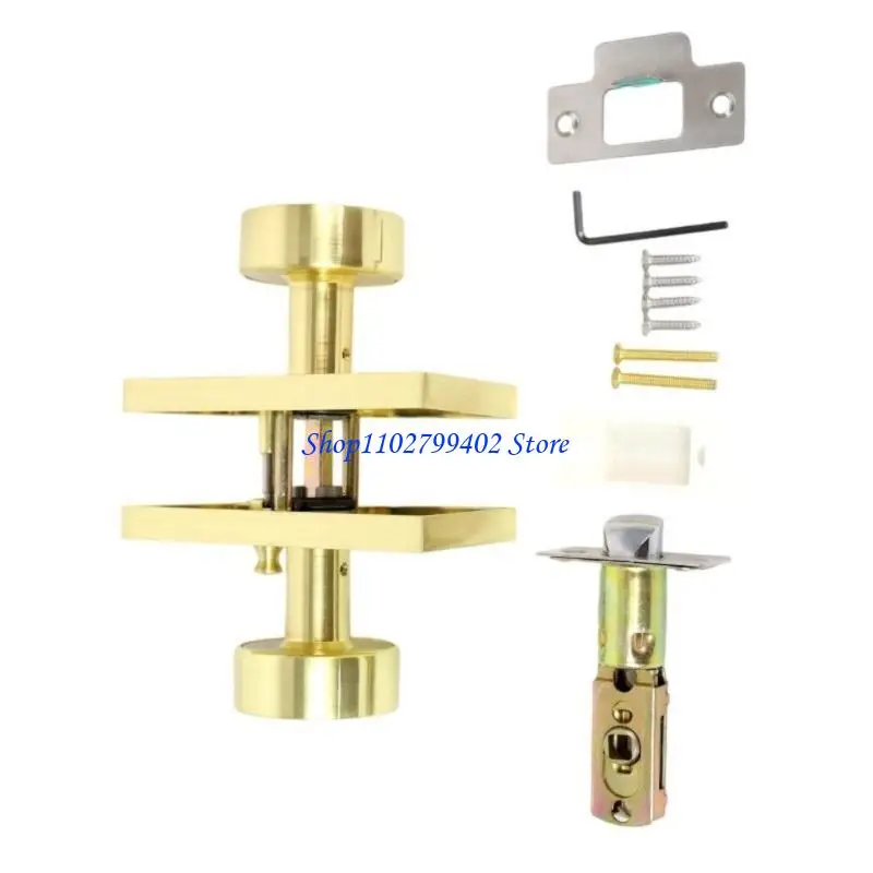 547F Matte Black Alloy Door Lockset entrada rápida da instalação fechaduras da porta