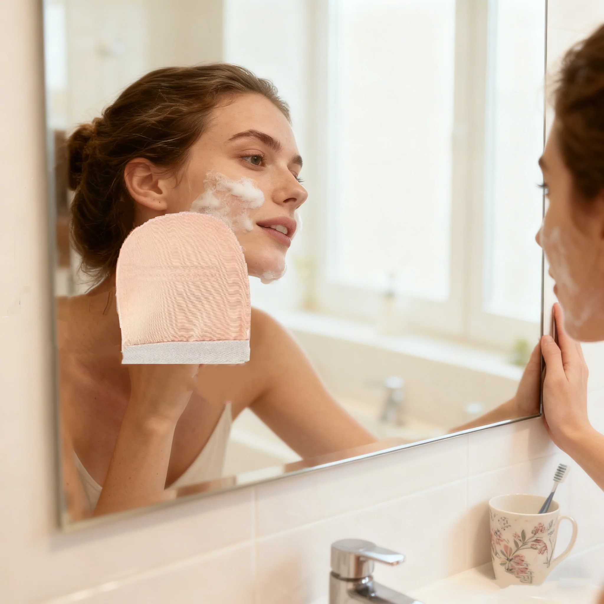 

Silky Smooth Skin Essential Tools Mitt Deep Cleansing Bodys Scrubs Glove Turkish Style Imitated Silk Exfoliating For Bath Shower