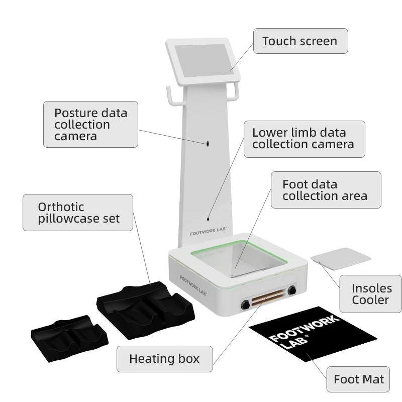 3D Foot Laser Scanner Pressure Analysis Custom Insole Making Machine For Podiatry And Orthotics Cilinic