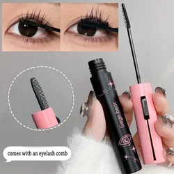 Black Mascara with Comb Eyelash Lengthen Makeup Waterproof Natural Lasting Lashes Extension Brown Mascara Women Korean Cosmetics