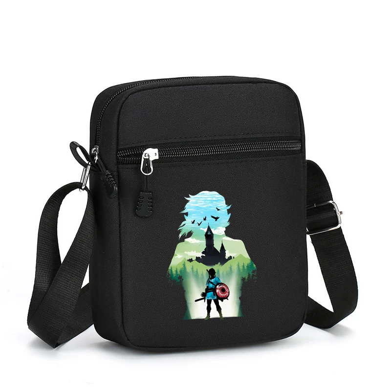 The Legend of Zeldas Women Men Shoulder Bag Fashion Oxford Mobile Phone Bag Crossbody Bag Kawaii Ladies Waist Pack Wallet Gift