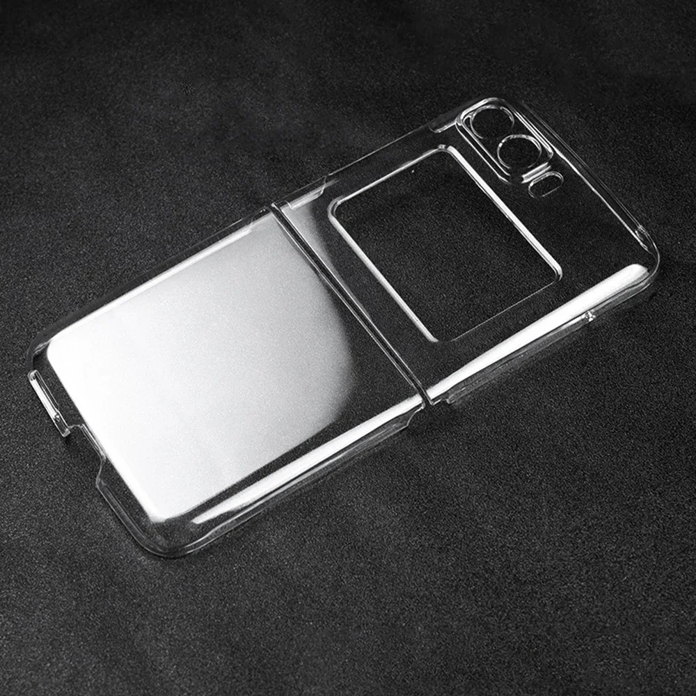 

Clear Case for Motorola Razr 2022 Moto Hard Frame Bare Feeling Transparent Folding Phone Cover MotorolaRazr2022 XT2251-1 Coque
