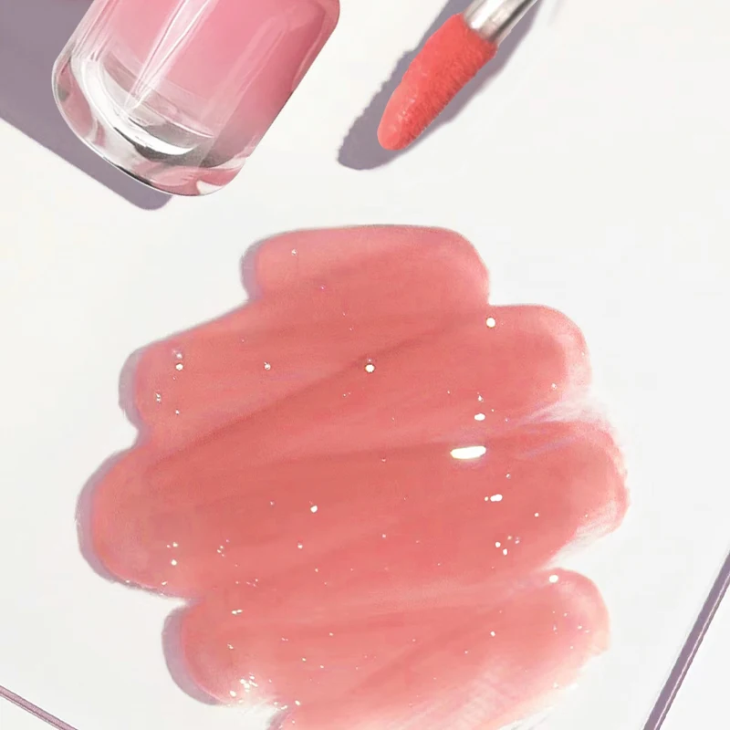 長持ちする保湿リップグロス、ハロー染色が簡単、防水ミラー、ウォーターガラス、透明化粧品、6色