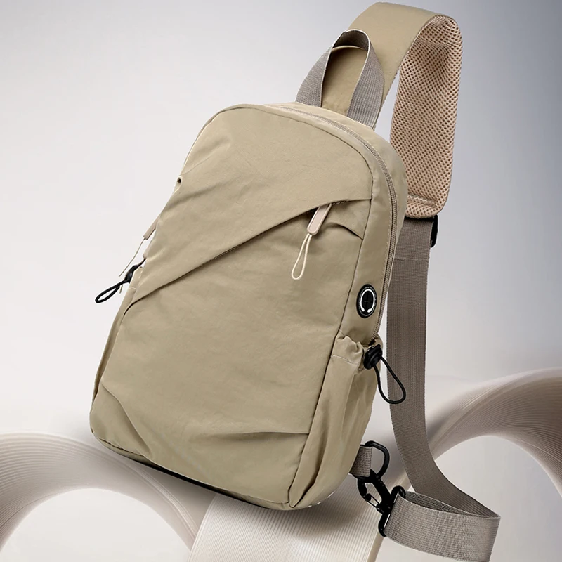 حقيبة ظهر صغيرة متعددة الأغراض للرياضات الخارجية والترفيه والمشي لمسافات طويلة والسفر، وحقيبة صدر للجنسين، وكتف سفر قابل للتحويل