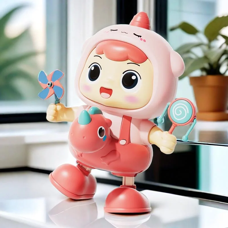 Animal Light Up Music Toy Dancing Baby Toy Electric Dance Robot Cute Cartoons Lantern Children's Day Gift Baby Light Up Toy