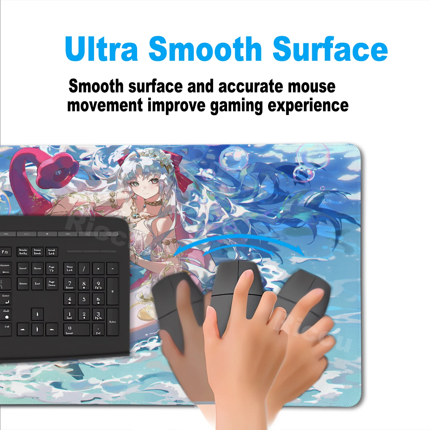 Carlotta Montelli DeskMat Wuthering Wave Mouse Pad Computer da ufficio Tavolo Tastiera Tablemat Gaming Laptop Accessori da scrivania Tappeto