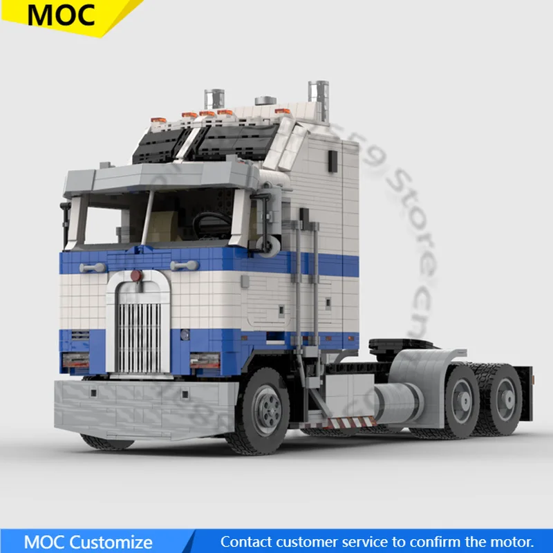 2848 PCS Speed Hypercar K100 6X4 semi truck(tractor) MOC Customize Modular Building Block Brick Kids DIY Assembly Toy Gift