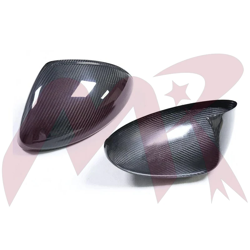 LHD/RHD Real Carbon Fiber Mirror Cover Side Rear View Mirror Caps For Porsche 718 Cayman Add On Style 16-23