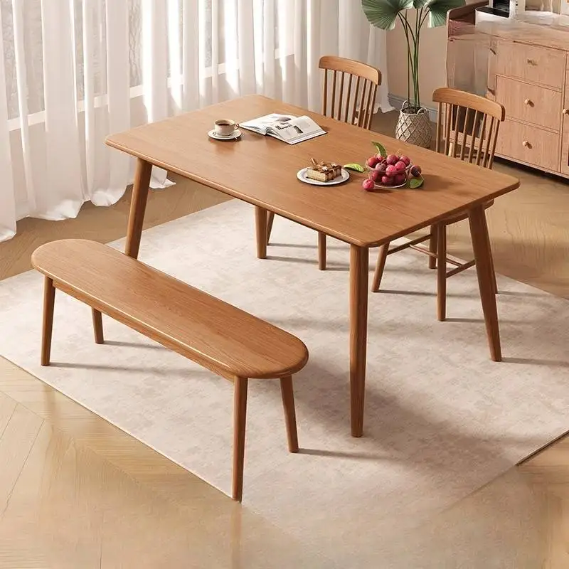 

Wooden Small Dining Table Minimalist Restaurant Space Saving Dining Table Conference Study Mesa Comedor Furniture For Home