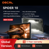 Blackview OSCAL SPIDER 10 Rugged Tablet, 20000mAh,Android 15 Tablet, 11'' FHD+IPS Display, 1100ML Camping Light, IP69K/NFC/WiFi