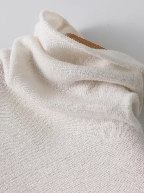Birdtree Damen-Pullover mit Rollkragen, Edge Curl, Basic-Strickpullover, Unterhemd, Pullover aus 100 % australischer Wolle, Herbst-Winter T39244QM – Detail 11