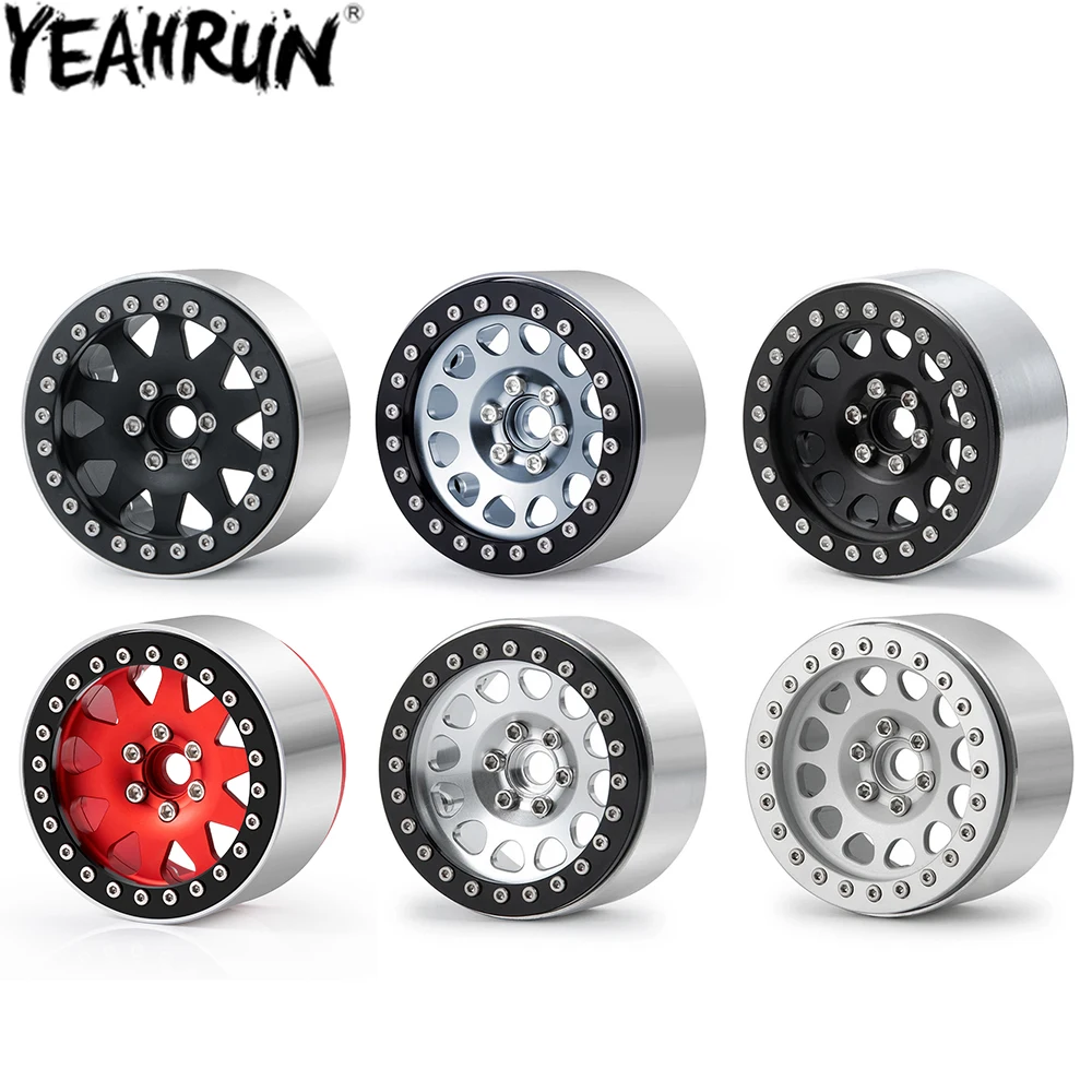 

YEAHRUN, 4 шт., 2,2-дюймовая ступица колеса, металлические колесные диски с замком для осевого Wraith 90018 SCX10 TRX4 TRX6 1/10, запчасти для радиоуправляемого гусеничного автомобиля