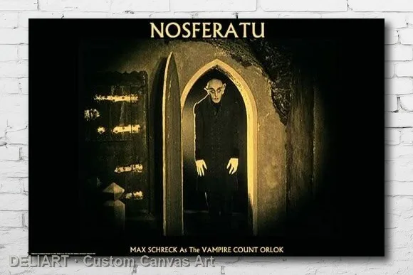 

NOSFERATU - CLASSIC Canvas Movie Poster Custom Size Available Room Decoration Home Decor Wall Art