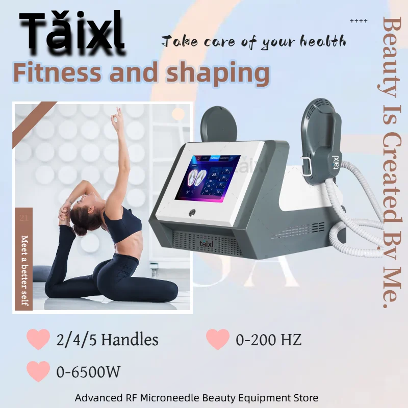 

Taixl Neo Sculpt Machine Portable EMT/RF Electromagnetic Fat Removal Slimming Muscle Stimulation Body Weight Lose