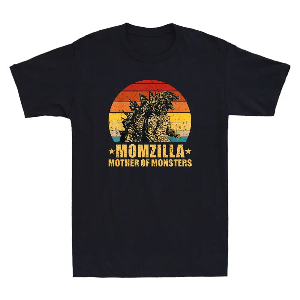 Momzilla Mother Of Monsters Retro Sunset Funny Mother's Day Gifts Unisex T-ShirtLuxury vintage oversized