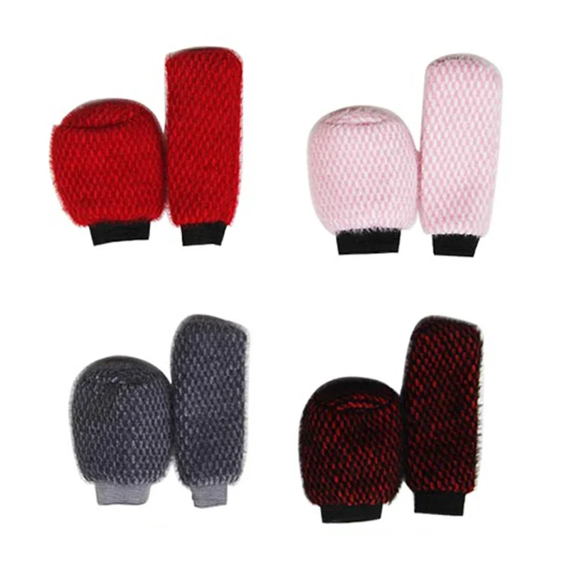 2 Pcs Universal Car Handbrake Grip Covers 4 Colors Comfortable Warm Gear Shift Knob Cover Replacement Accessories