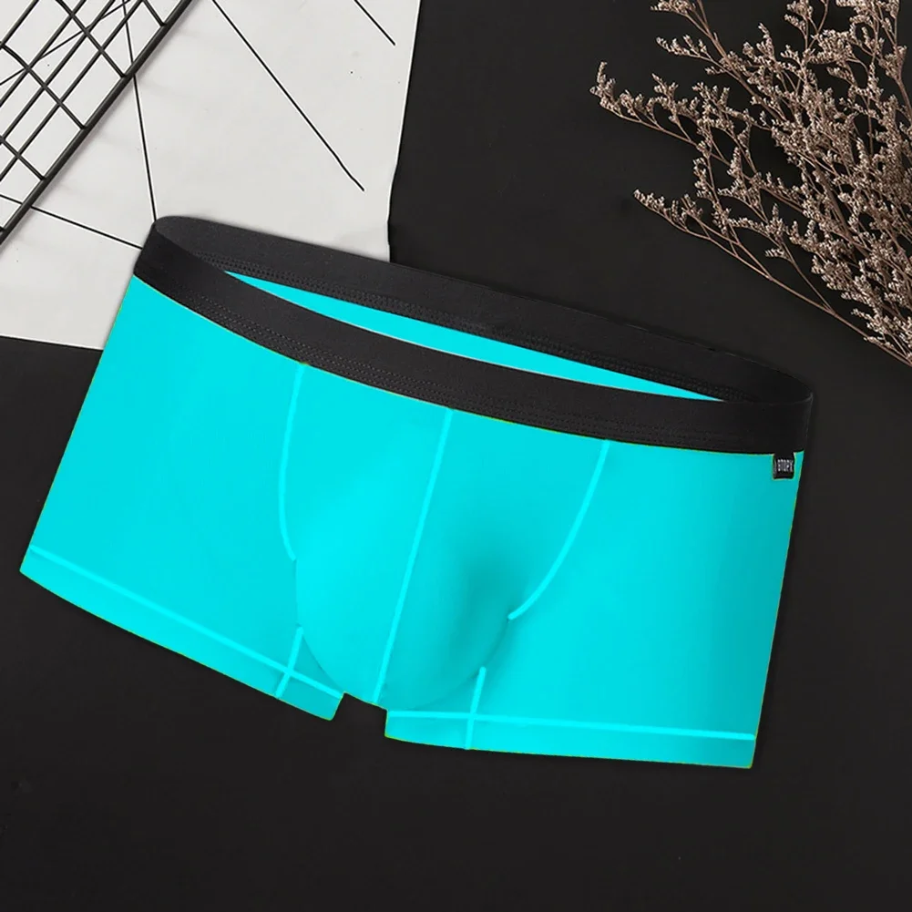 

Boxer Pants Panties Underwear Daily Breathable Low Waist Mens Pouch Sexy Shorts Slimming Soft Brand New Fashion