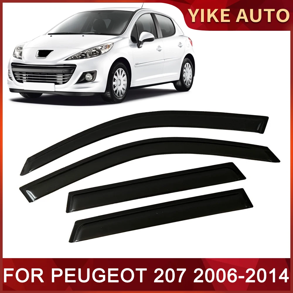 

Window Visor for PEUGEOT 207 2006-2014 Weathershied Door Visor Wind Sun Rain Guards Side Window Wind Deflectors Auto