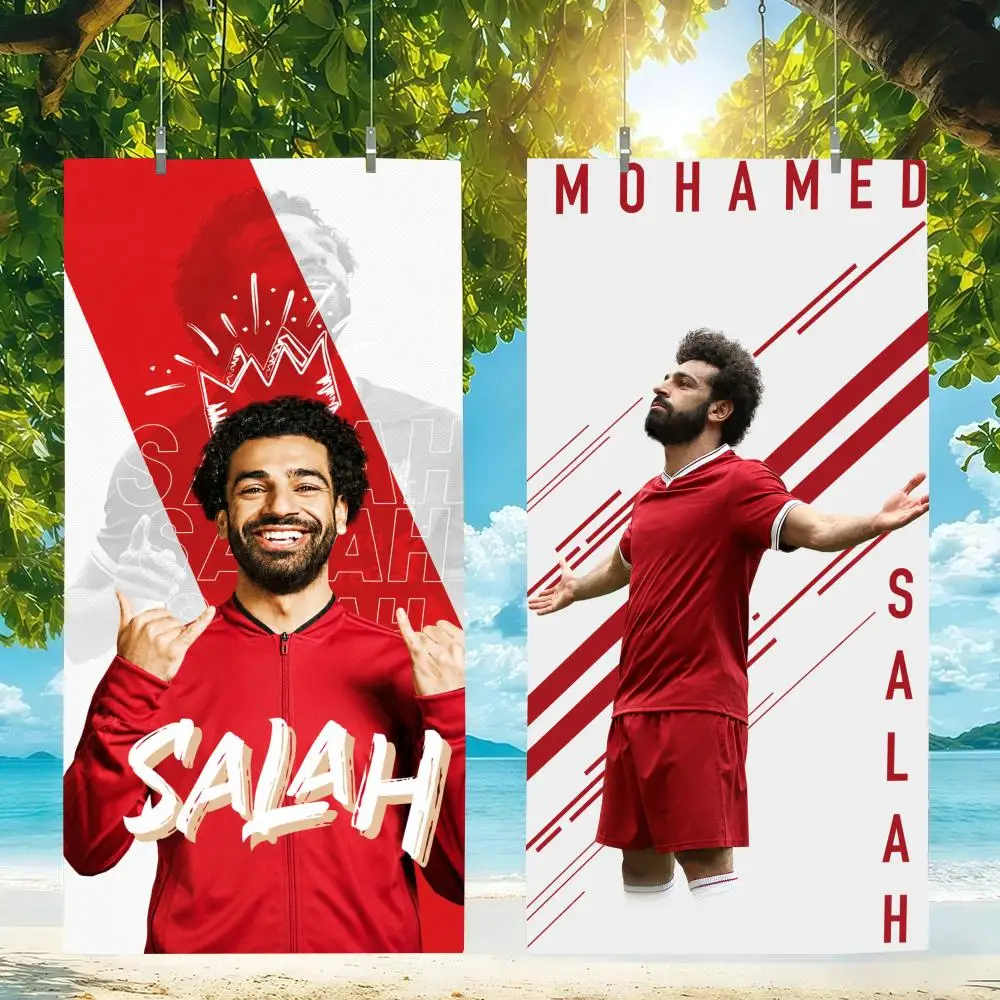Athlete Mohamed Salah Towel Microfiber beach towel, quick-dry, sand-free, ultra-fine fiber, super soft.