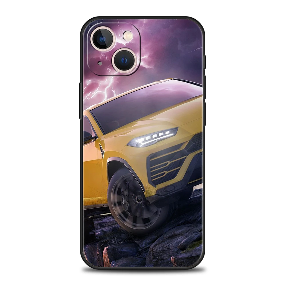 Nowe etui na telefon w kształcie samochodu sportowego do iPhone\'a 15 14 13 12 11 Pro Max 7 8 Plus XR XS X 13 Mini silikonowe miękkie torby Fundas