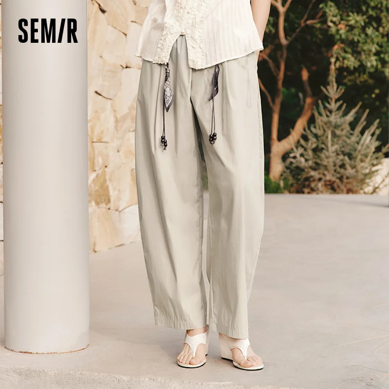 Semir Women's High Waist Wide Leg Pants, Summer Casual