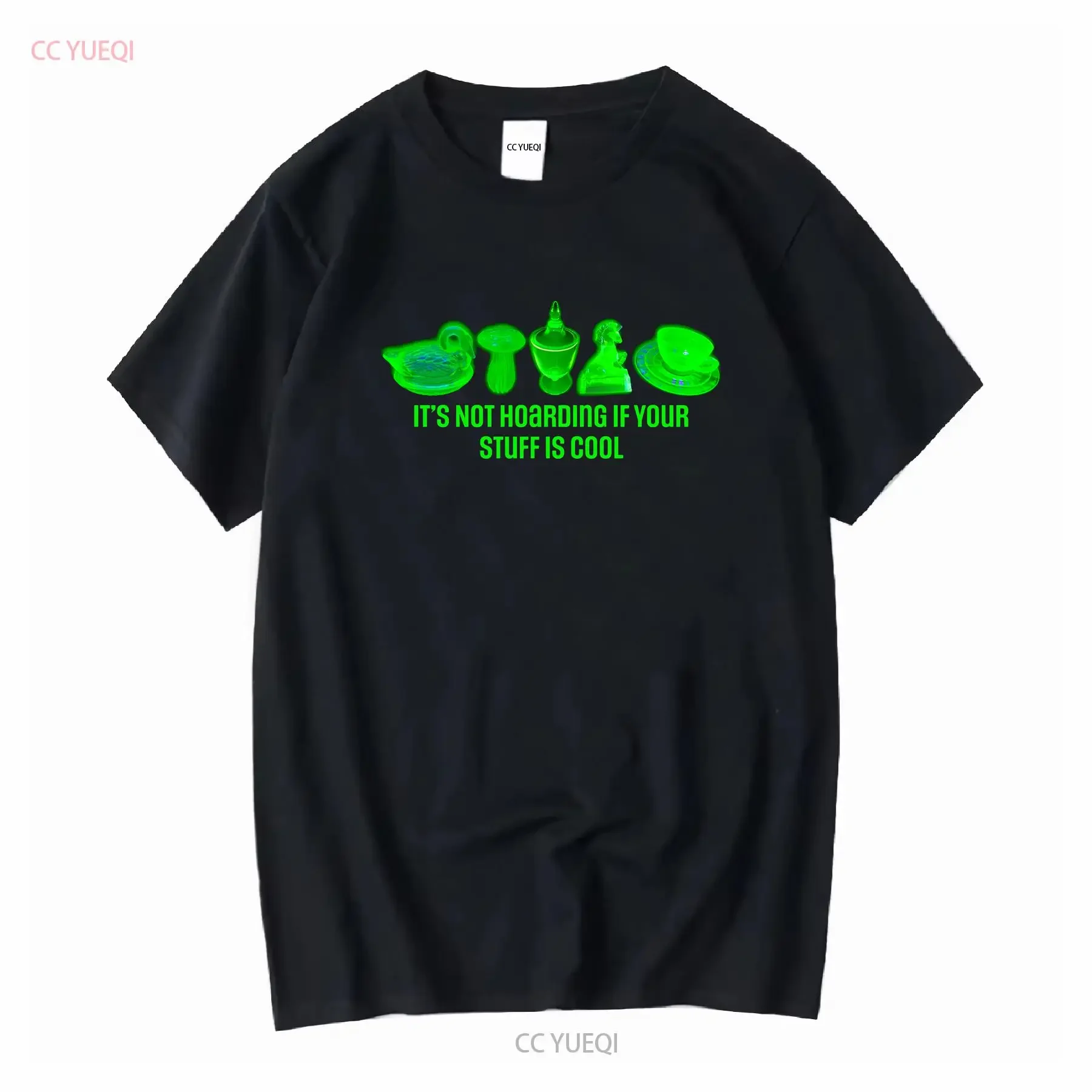 T-shirt Uranium Glass : C'est pas du stockage, c'est du style – Vases uniques, manches longues ou courtes, vintage, délavé, extensible
