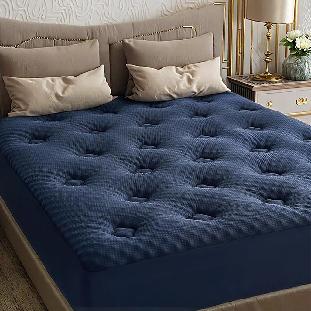 

Full Queen King Size Latex Cooling Memory Foam Mattress Topper Roll-up Bed Mattress Pad for Home or Hospital Usepromote sales